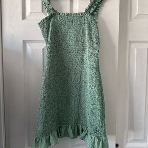 Teal Zara Crinkly Dress